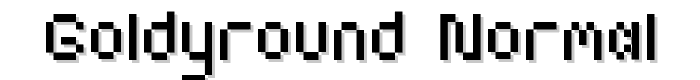 GoldyRound Normal font